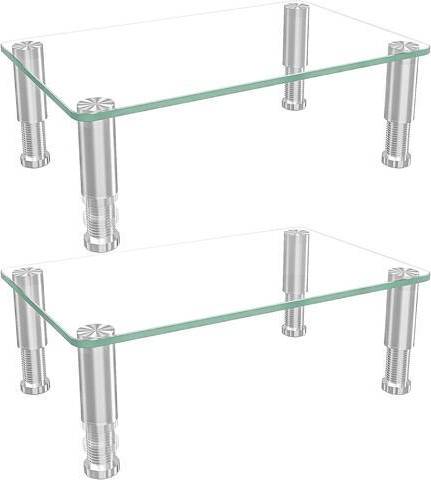 Monitor riser Piskekat 2 Pack Computer Monitor Riser Multi Media Desktop Stand