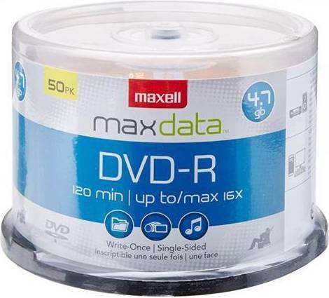 Dvd+r Maxell DVD-R 4.7 Gb Spindle