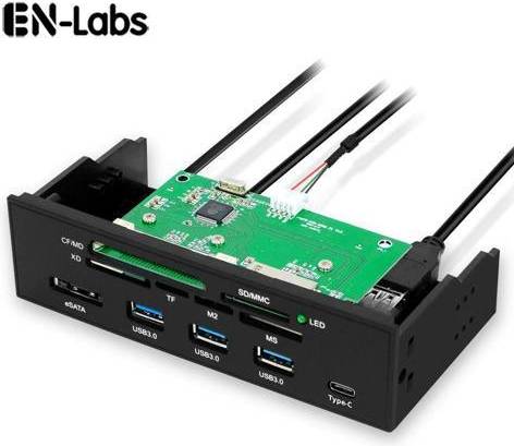 5.25 PC Computer Front Panel USB 2.0 Card Reader