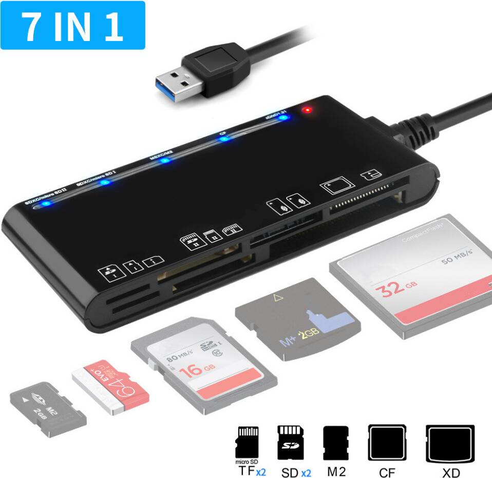7-IN-1 USB 3.0 Memory Card Reader Adapter