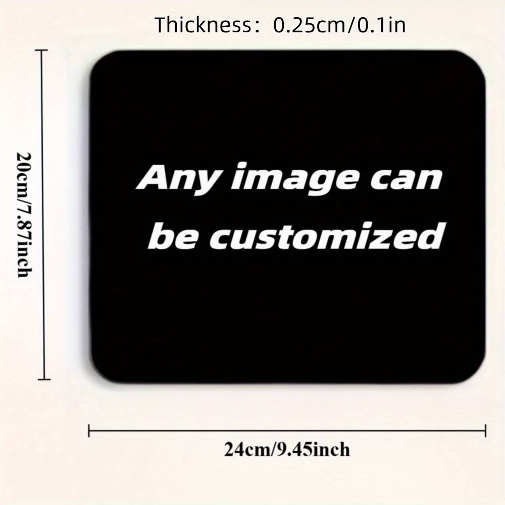 Temu Custom Mouse Pad Rectangular Size