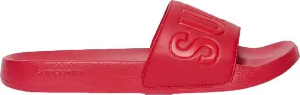 Superdry Code Core Pool Slides - Red