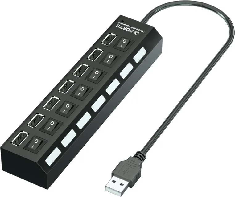 Multi usb port Usb Hub 7 Port Multi Splitter Power Adapter