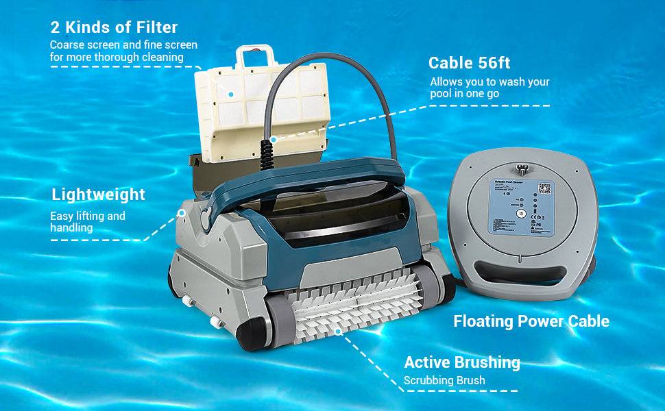 Robotic pool cleaners Garvee Automatic Robotic Pool Vacuum Cleaner