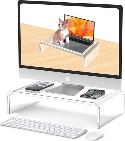 Monitor riser Piskekat Acrylic Monitor Stand Riser