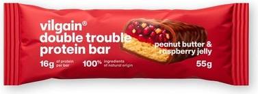 Double Trouble Protein Bar Peanut Butter Raspberry 55g