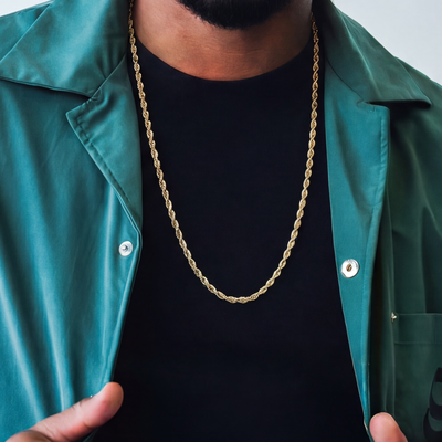Rope chain 18k GLD Rope Chain Yellow Gold 18k Gold Plated