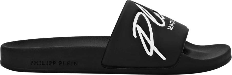 Philipp Plein Embossed Logo Slides - Sort