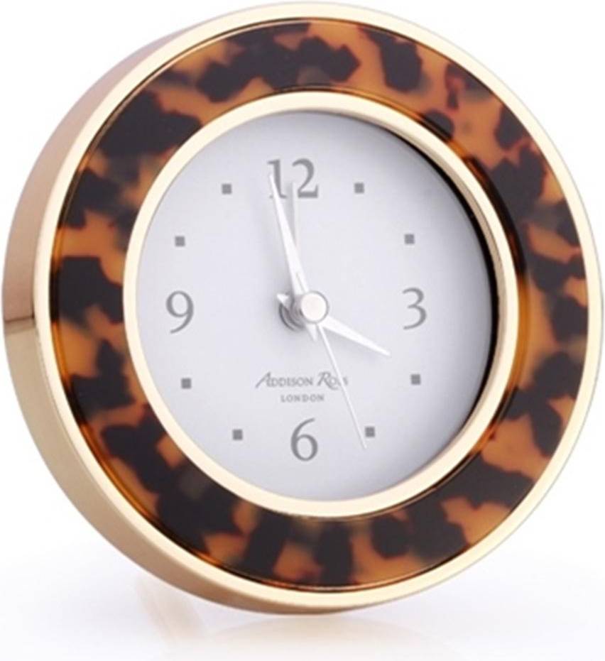 Addison Ross Tortoiseshell Gold Alarm Clock