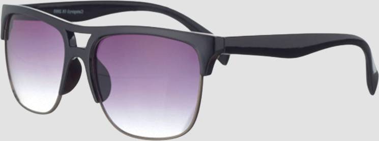 CBA Modern Gradient Square Sunglasses - Black