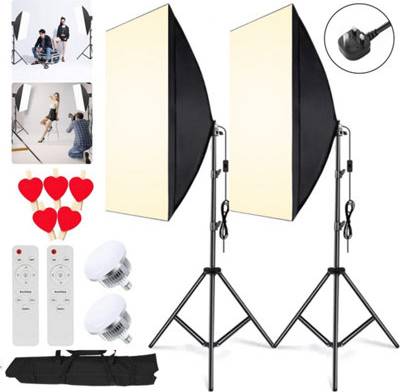 85W Dimmable LED Softbox Lighting Kit