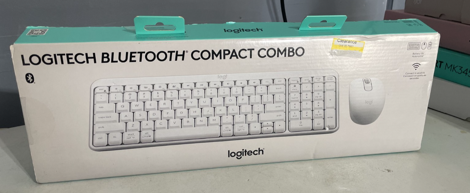 Logitech Bluetooth Compact Combo Wireless Keyboard Mouse