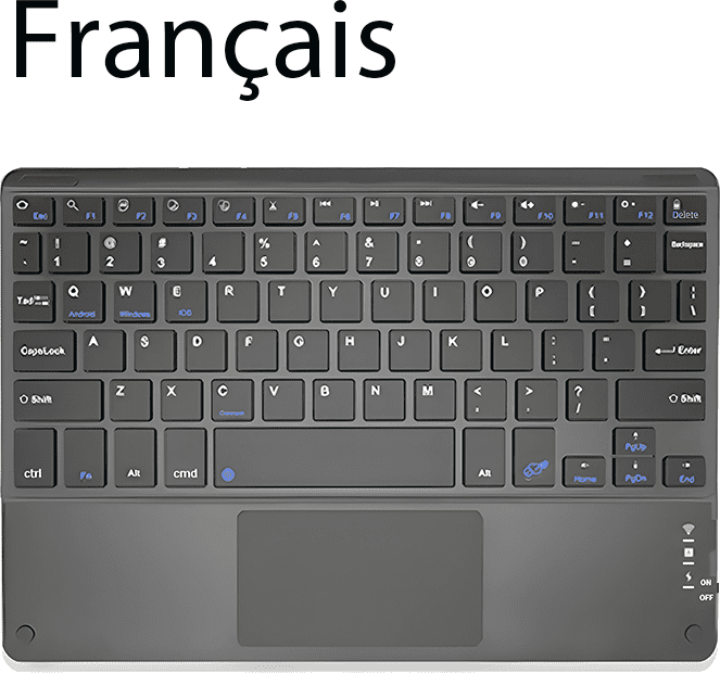 TrackPad Bluetooth Wireless Keyboard With Mouse
