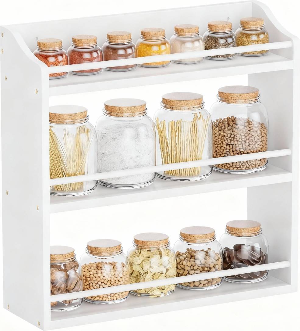 YIGII 3-Tier Bamboo Spice Rack