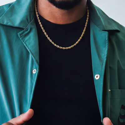 Rope chain 18k GLD Rope Chain Yellow Gold 18k Gold Plated