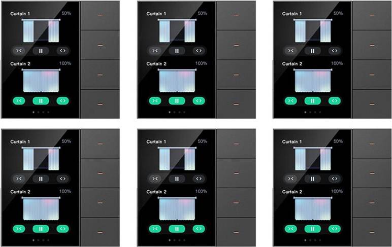 Typecat 6pcs 3.5 Inch Wall Touch Screen