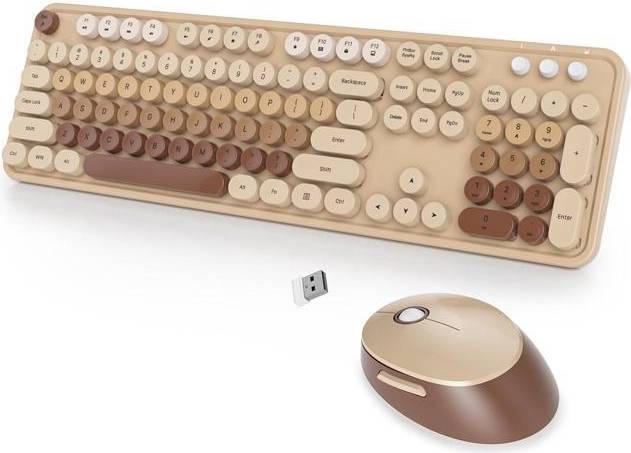 Keyboard and mouse set Wireless Keyboard Mouse Set Retro Typewriter