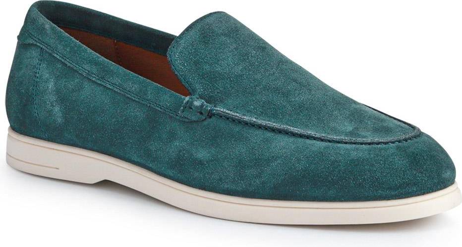 Jones Bootmaker Raiden Suede Loafers Green