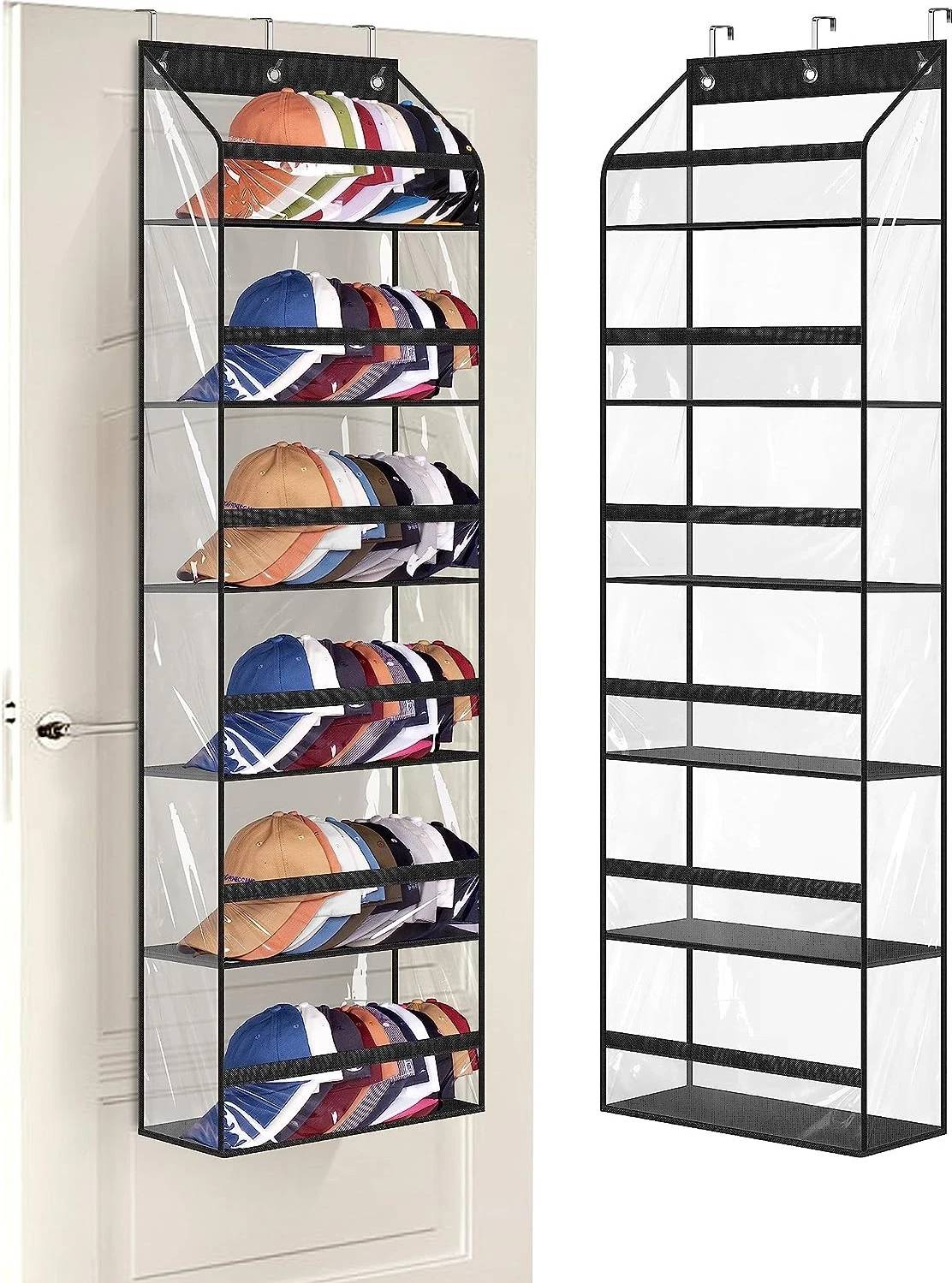 Over the door storage rack Clear Over The Door Hat Racks Shoe Rack