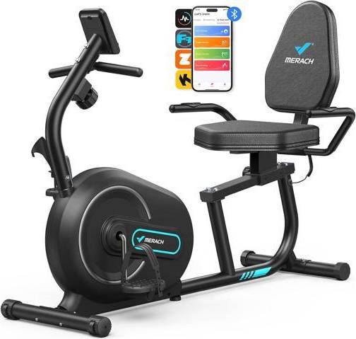 Recumbent exercise bike Merach Merach Recumbent Exercise Bikes Smart Bluetooth