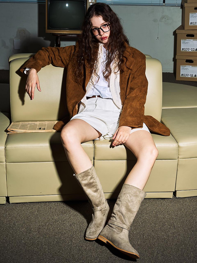 Buckle Strap Mid Boots