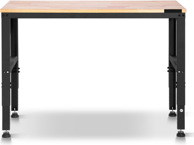 Adjustable workbench KffKff Adjustable Workbench Oak Steel Table
