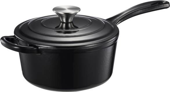 Basic Støbejernsgryde Sort 1.9 L