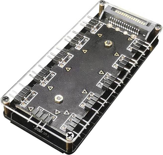 10 Ports RGB Fan Hub PC Computer Desktop