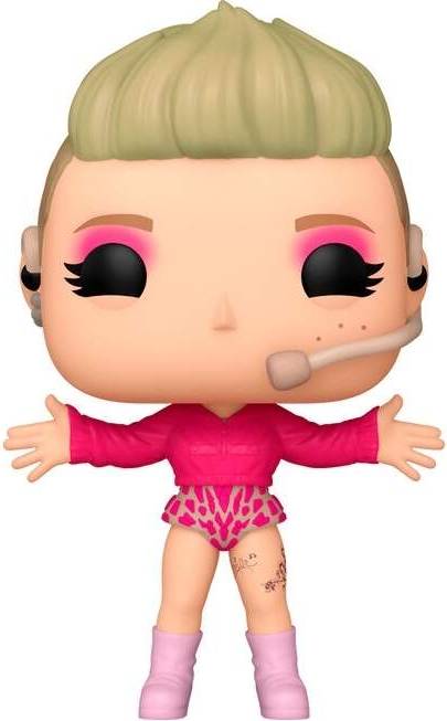 Northix Pop Figur Rocks Rosa Samlarleksak 4-Tums