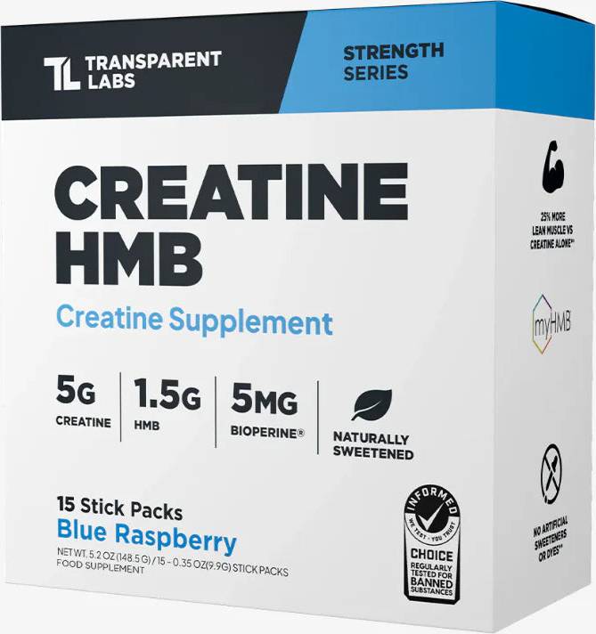 Transparent Labs Creatine HMB Blue Raspberry 15 Servings