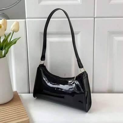 Shein Geometric Embossed Solid Color Shoulder Bag