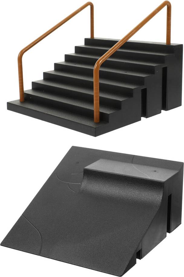 Skate ramp ABOOFAN 2Pcs Finger Skate Ramp Set