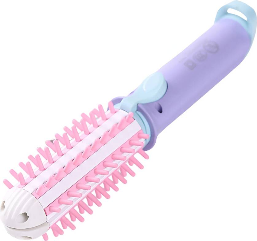 Hot brush for short hair Mini Ceramic Curling Brush 1 Inch