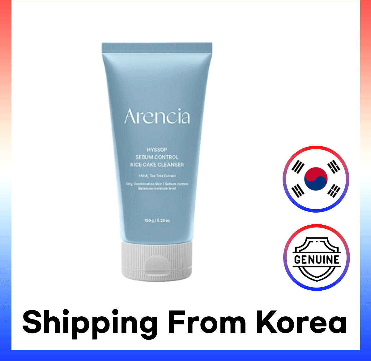 Arencia Sebum Control Rice Cake Cleanser 150g