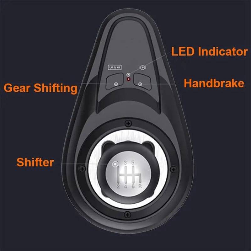 6+1 H-Pattern 2 Button Push-Down Reverse Gear Shifter
