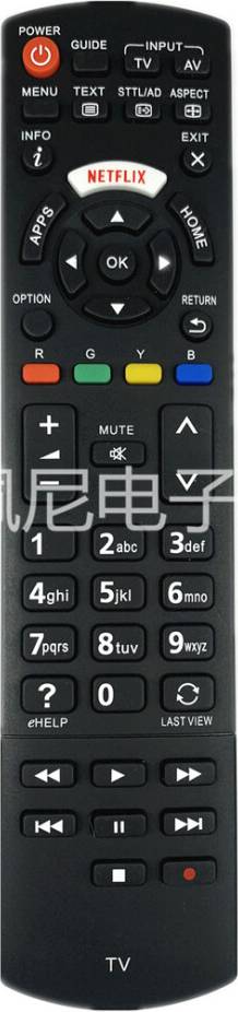 Panasonic n2qayb Panasonic LCD TV Remote Control NETFLIX N2QAYB001008