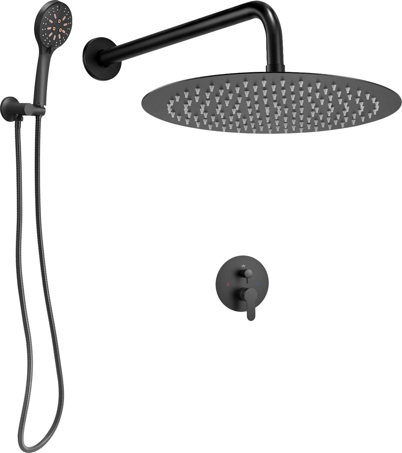 Shower faucet set VEVOR Shower Faucet Set Rainfall Bathroom System