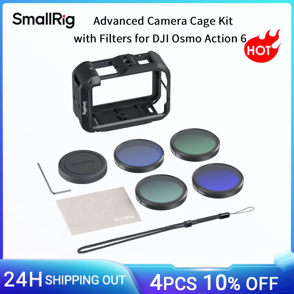 Dji osmo action 6 Smallrig 6374 Advanced Camera Cage Kit with Filter