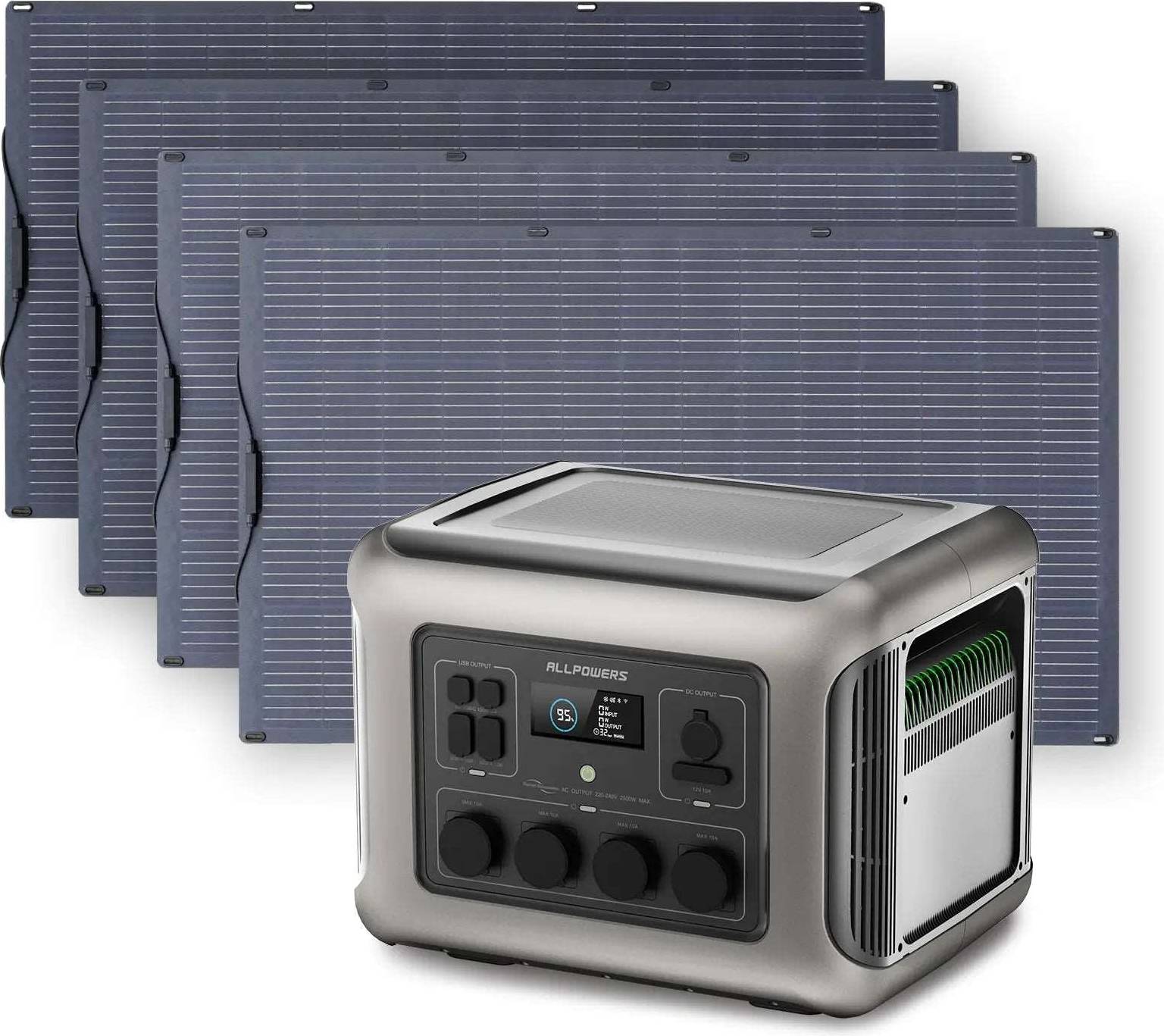 Solar panel generator Allpowers Solar Generator Kit 2500W R2500 SF200 200W