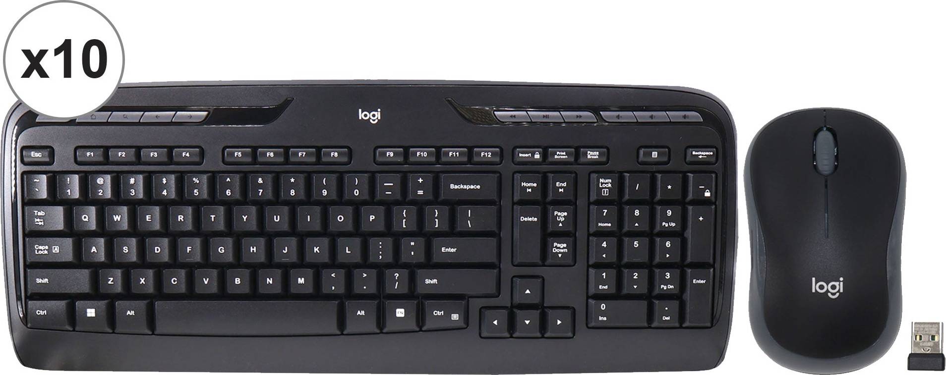 Logitech keyboard and mouse Logitech MK320 Full-size Wireless Membrane Keyboard Mouse Bundle