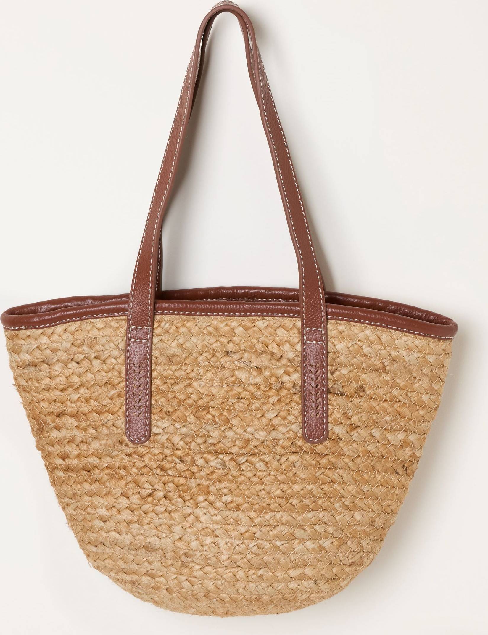Fatface Natural Raffia Bag