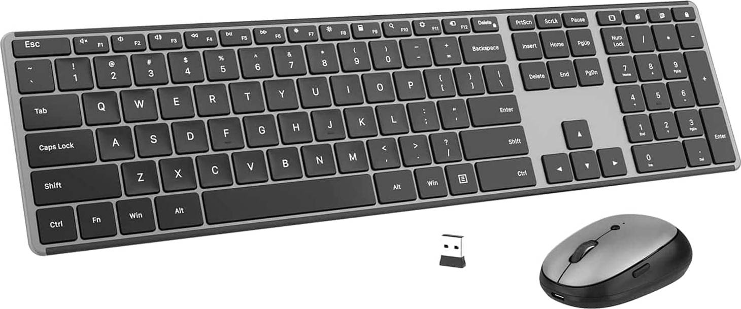 Keyboard and mouse Wireless Rechargeable Keyboard Mouse Combo