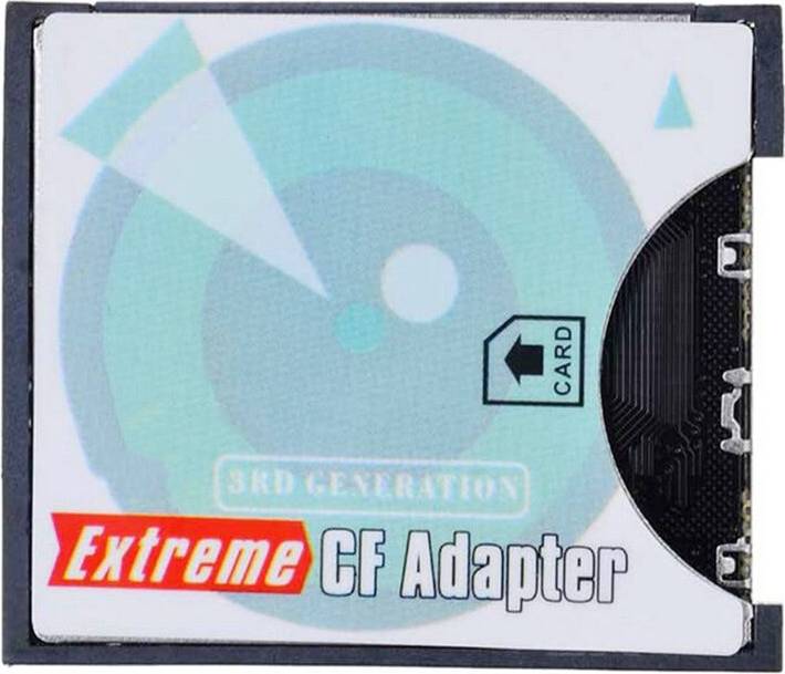 Compact flash card reader SDXC to High-Speed Extreme Compact Flash CF Type II Adapter