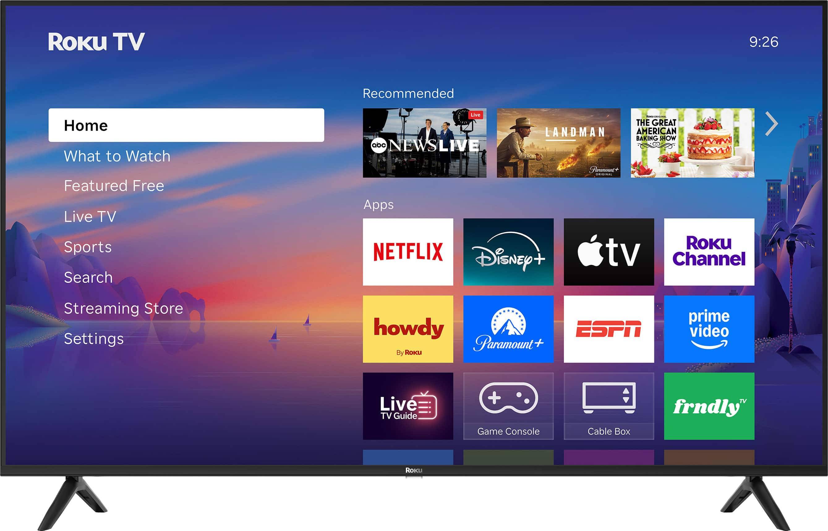 55 inch tv Roku 55 Class Select 4K QLED Smart RokuTV
