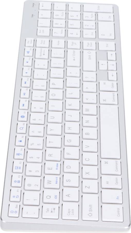 Wireless Mini Silver Keyboard 102 Keys