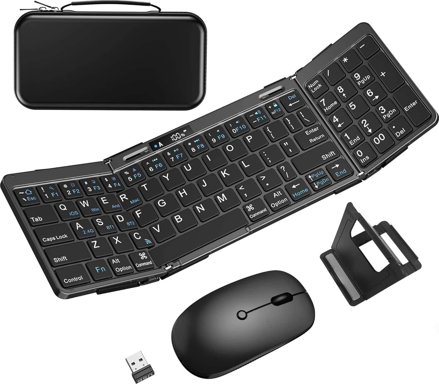 Keyboard and mouse Foldable Wireless Keyboard Mouse Combo