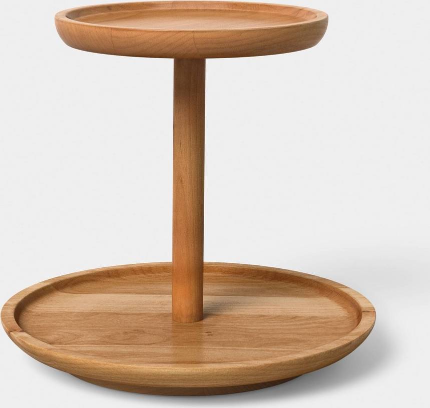Threshold Wood Tiered Revolving Tray Spice Rack