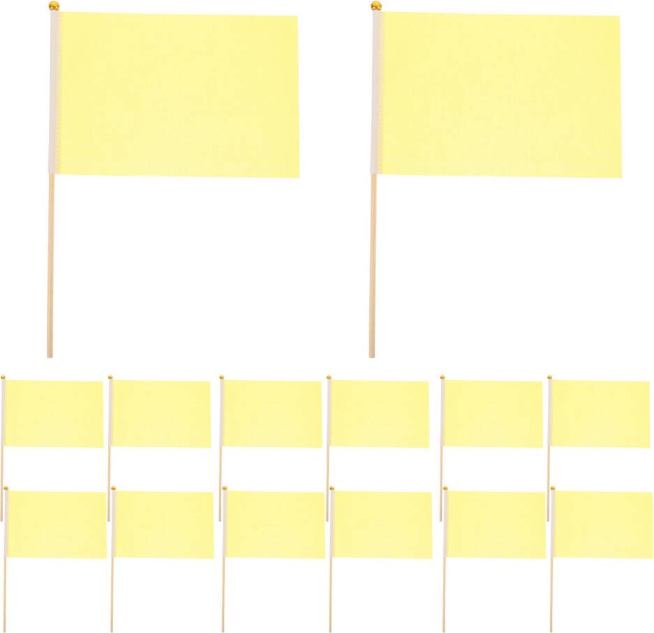 Solustre 100 Pcs Small Handheld Polyester Shaking Flags