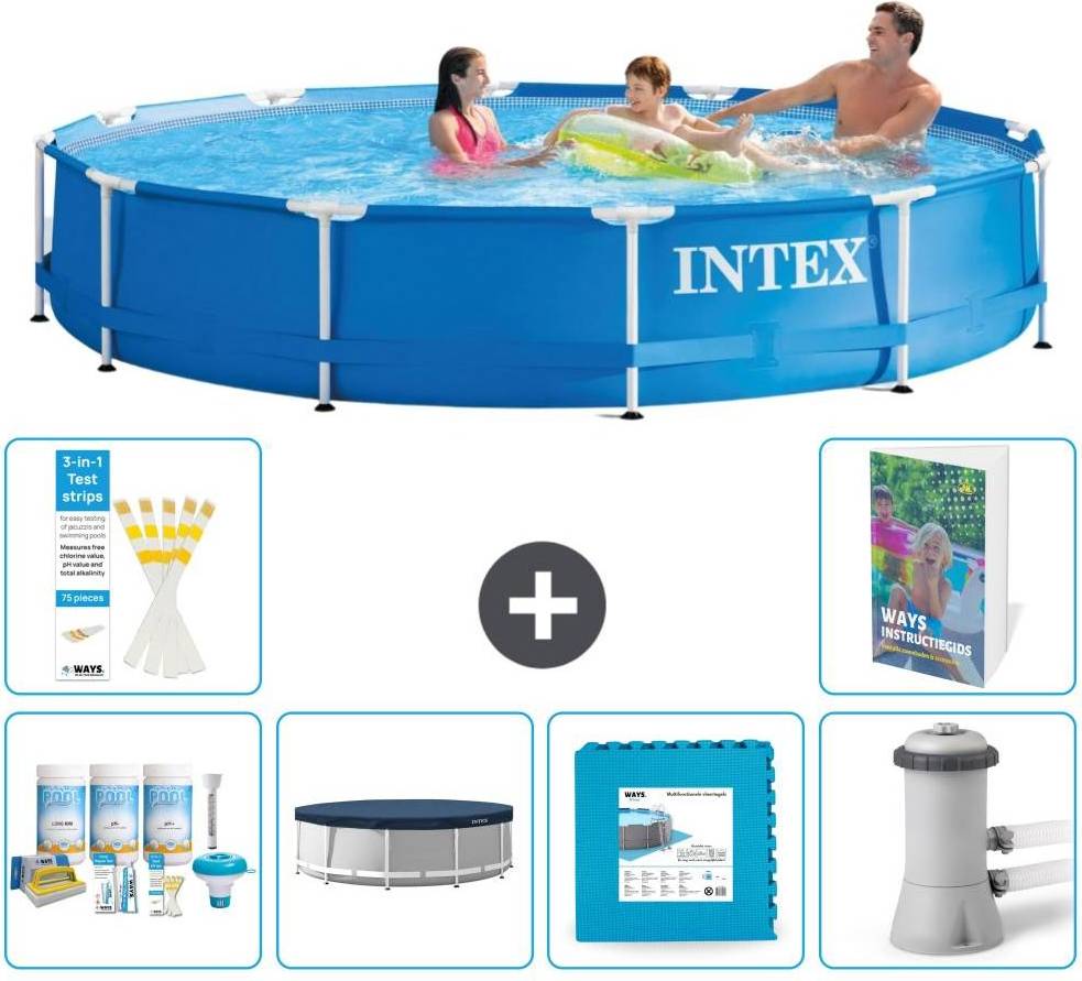 Intex Frame Pool Rund 366x76 cm 7-teilig S66