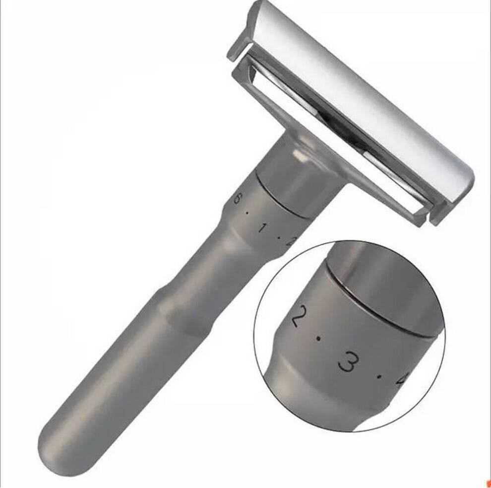 Adjustable Double Edge Shaving Safety Razor